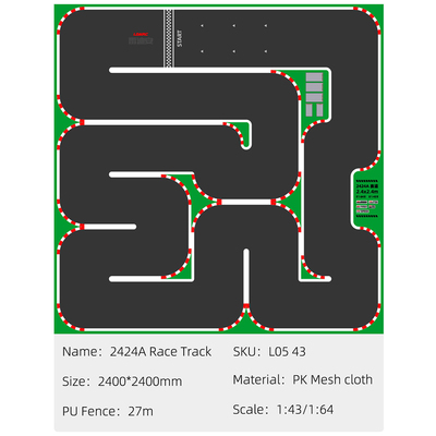LDARC Race track mat  suitable for mini RC car  size optional 240*240mm 240*120mm 160*90mm 120*60mm 
