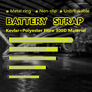 【FPVRACER】 Battery strap | Kevlar+Polyester Fiber 300D Material | Metal ring | No-slip | Unbreakable